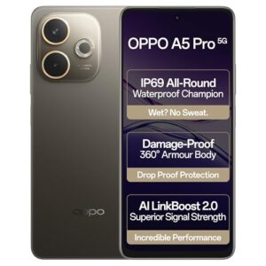 OPPO A5 Pro 5G (Mocha Brown, 8GB RAM, 256GB Storage)|6.67” HD+ 120Hz Refresh Rate Screen | 45W SUPERVOOC|with No Cost EMI/Additional Exchange Offers  Amazon.in: Electronics