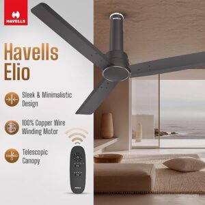 ELIO 1200mm CEILING FAN – BROWN