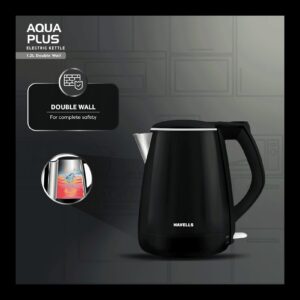 KETTLE AQUA BLACK PLUS 1.2L 1500W